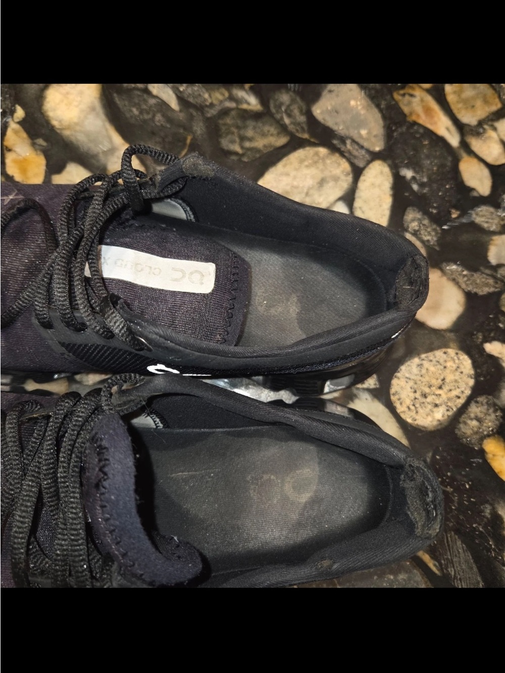 On Running Cloud X 3 Women's Black Training Running Shoes Sneaker Size 8 - Picture 7 of 9